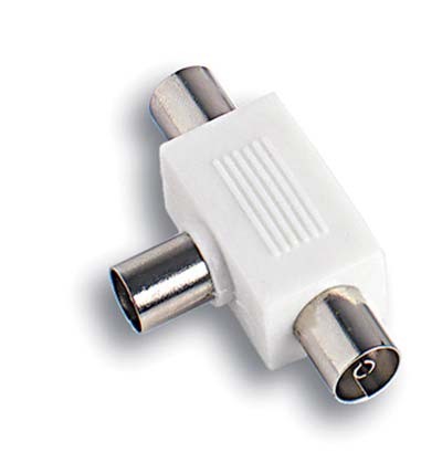 10 x ADATTATORE DOPPIO COASSIALE TV FME