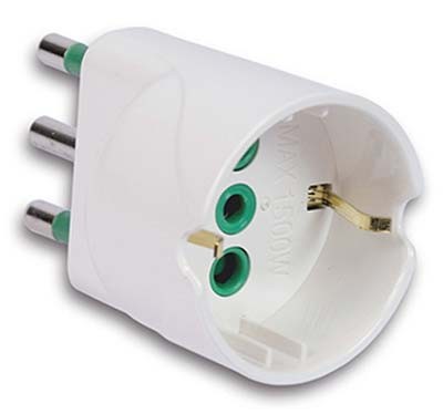 10 x ADATTATORE SCHUKO GARANTI