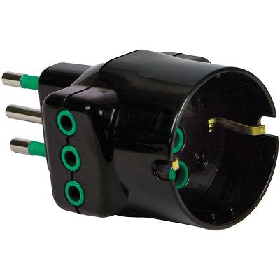 10 x ADATTATORE TRIPLO 10A-10A+SCHUKO GARANTI