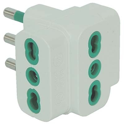 10 x ADATTATORE TRIPLO 16A-16A GARANTI