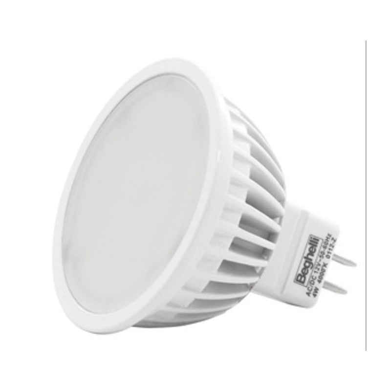 10 x BEGHELLI LED MR16 12V 4W 56034 NATURALE