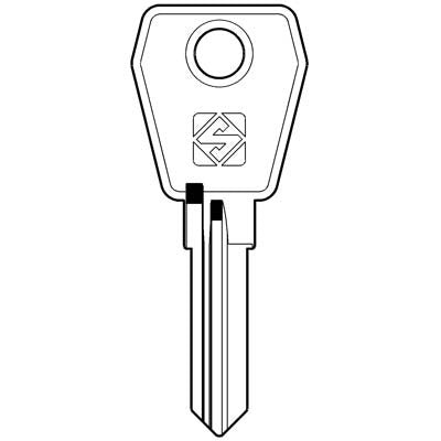 10 x CHIAVE PIATTA EUROLOCKS EU16R SILCA