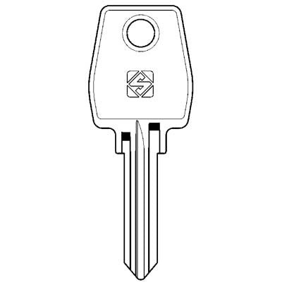 10 x CHIAVE PIATTA EUROLOCKS EU1R SILCA