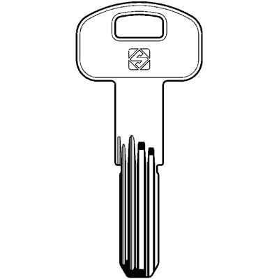 10 x CHIAVE PUNZONATA SECUREMME K2 SCM1R SILCA