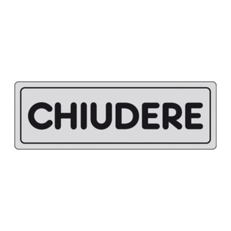 10 x ETICHETTA ADESIVA 150X50 CHIUDERE