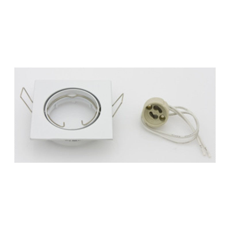 10 x FARETTO QUADRATO INCAS ORIENTAB LED GU10 BIANCO