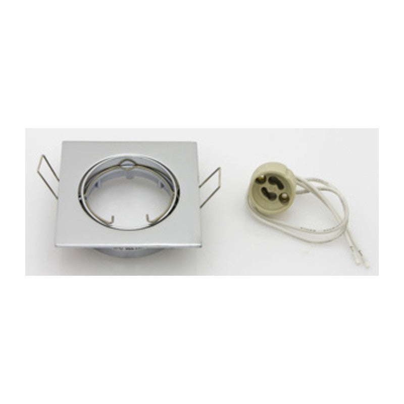 10 x FARETTO QUADRATO INCAS ORIENTAB LED GU10 CROMO