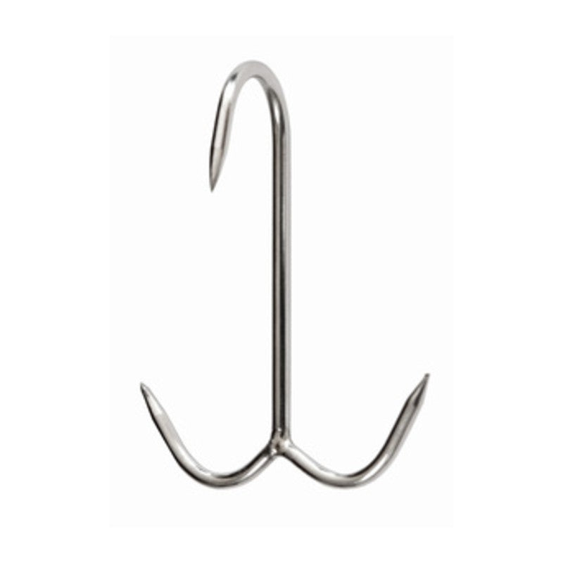 10 x GANCIO INOX P/MACELLAIO ANCORA 120 X 6 MM*