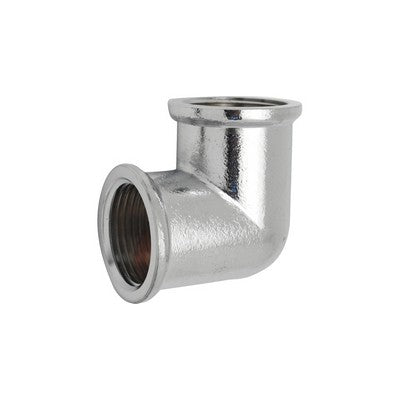 10 x GOMITO FF IN OTTONE CROMO IBP Misura: 3/8"