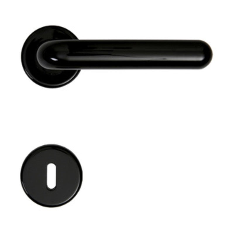 10 x MANIGLIA RESINA MARGHERITA C/BOCCHETTA NERO*