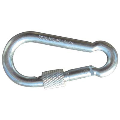10 x MOSCHETTONE SICUREZZA A VITE ZINCATO