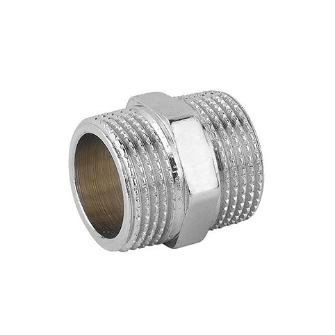 10 x NIPLLES DOPPIO MM OTTONE CROMO Misura: 3/8