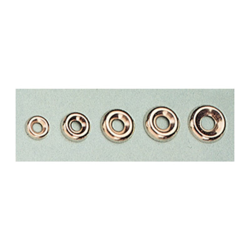 10 x ORLI SOTTOVITE ACCIAIO NICHELATO 12 MM*