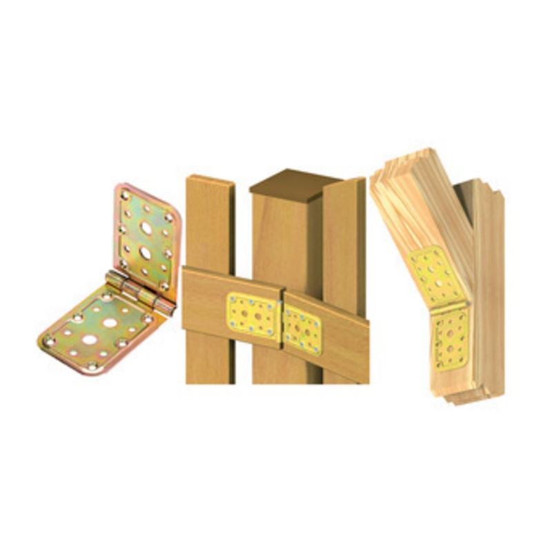 10 x PIASTRA 741 A CERNIERA ACCIAIO TROPIC 65X148X148 MM