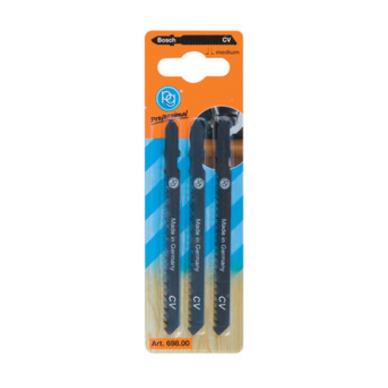 10 x POGGI 698.00 3 LAME P/SEGHETTO BOSCH DENTI MEDI