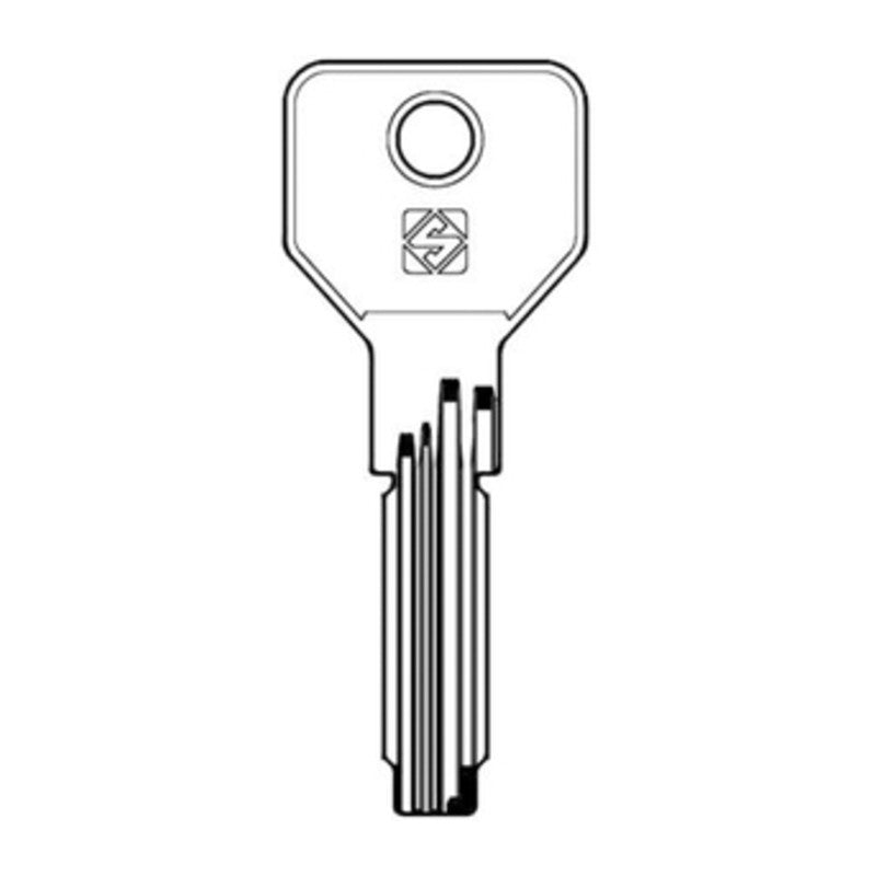 10 x SILCA CS146 CHIAVE PUNZONATA OTTONE