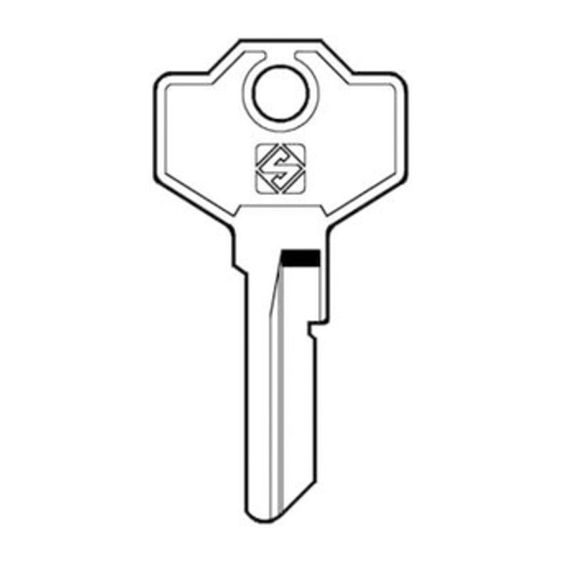 10 x SILCA GS1 CHIAVE PROFILO OTTONE