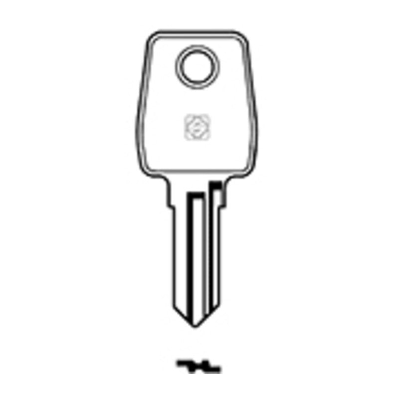 10 x SILCA LF23R CHIAVE PROFILO OTTONE