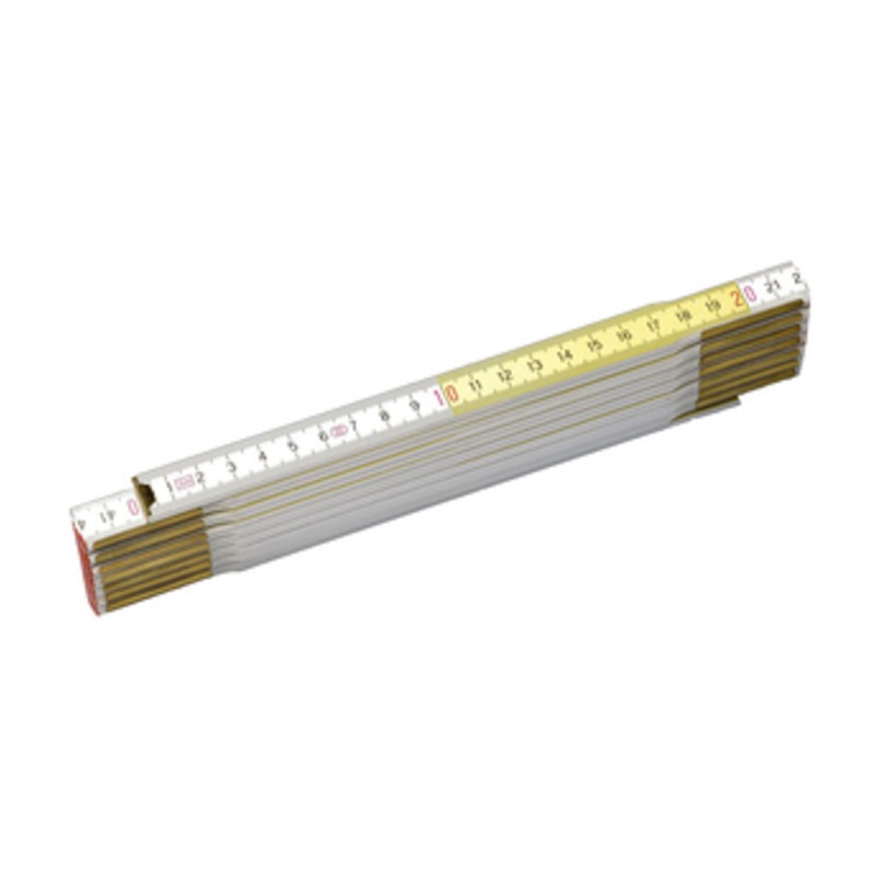 10 x STANLEY DOPPIO METRO ASTE LEGNO ANTI UV 3MM BIAN GIAL