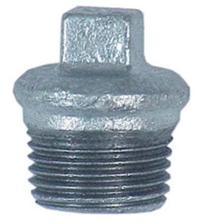 10 x TAPPO MASCHIO GHISA ZINCATA 290 GEBO