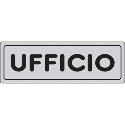 10 x TARGA SEGNALETICA ADESIVA UFFICIO