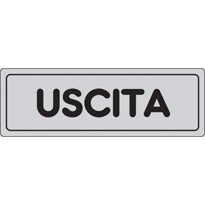 10 x TARGA SEGNALETICA ADESIVA USCITA