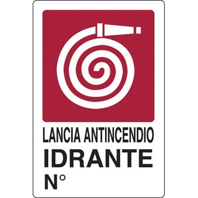 10 x TARGA SEGNALETICA IDRANTE