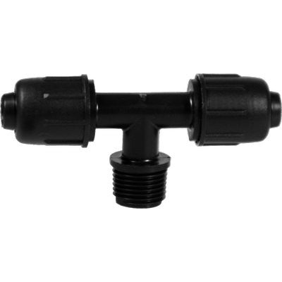 10 x TEE A COMPRESSIONE FILETTO MASCHIO PN4