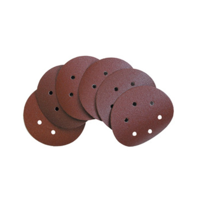 100 x DISCO ABRASIVO VELCRO 6 FORI D 150 MM GRANA 120