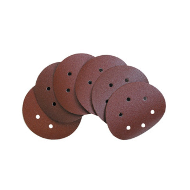 100 x DISCO ABRASIVO VELCRO 6 FORI D 150 MM GRANA 180
