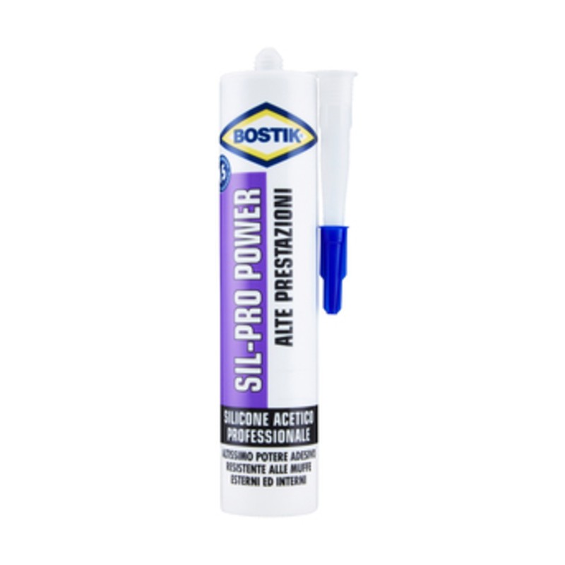 12 x BOSTIK CARTUCCIA SIL PRO POWER AVORIO 300 ML
