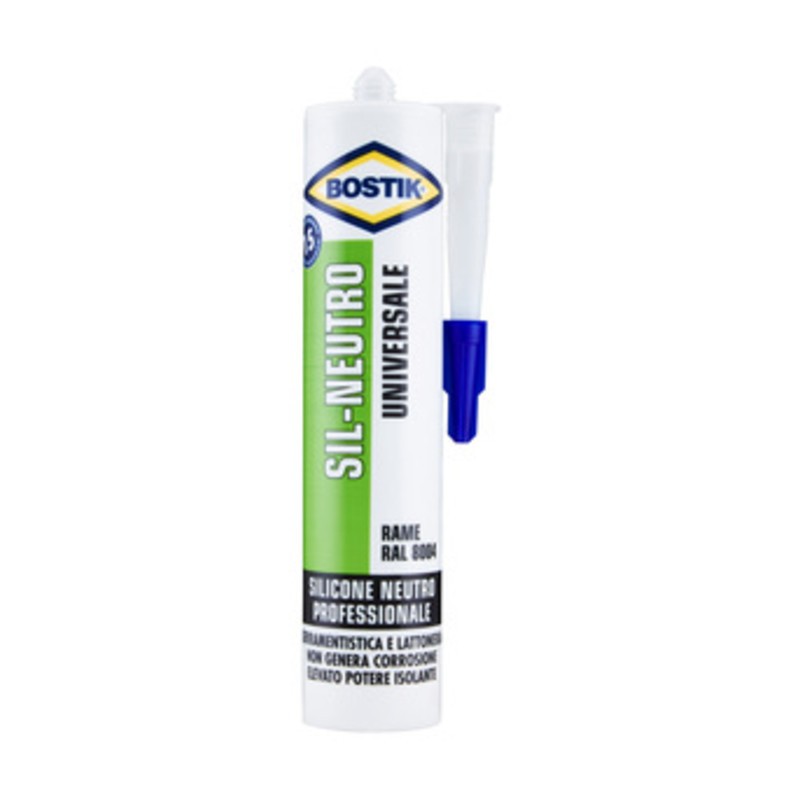12 x BOSTIK SIL-NEUTRO UNIVERSALE 300 ML RAME