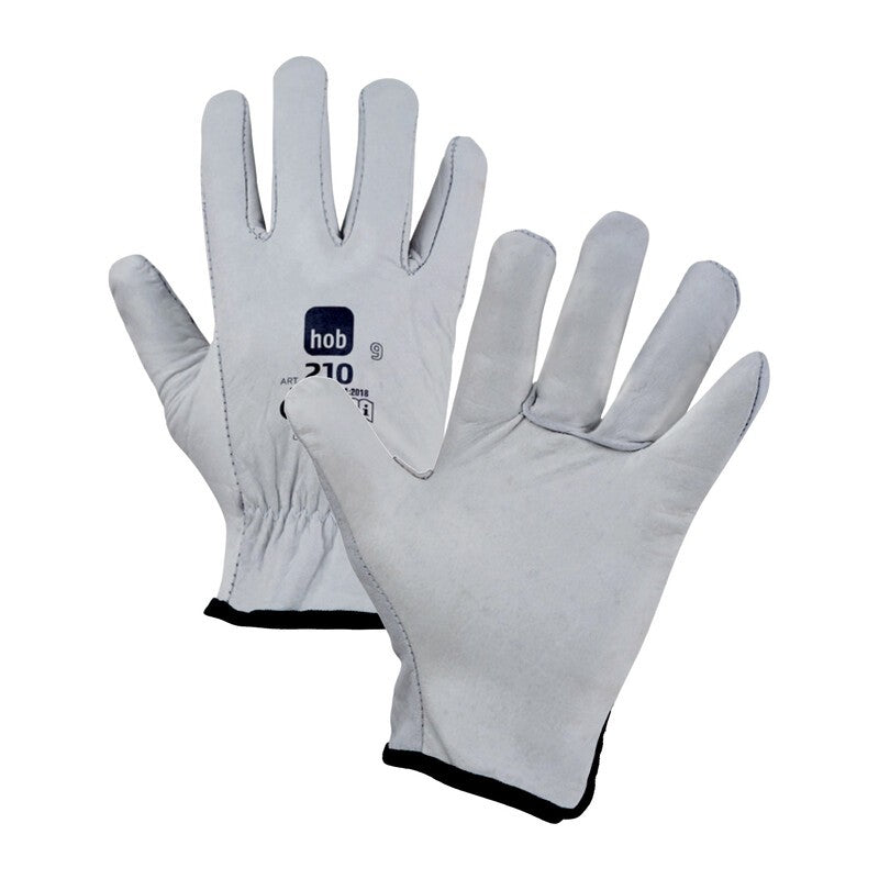 12 x GUANTI HOB BOVINO TUTTO FIORE BIANCO TG. 10