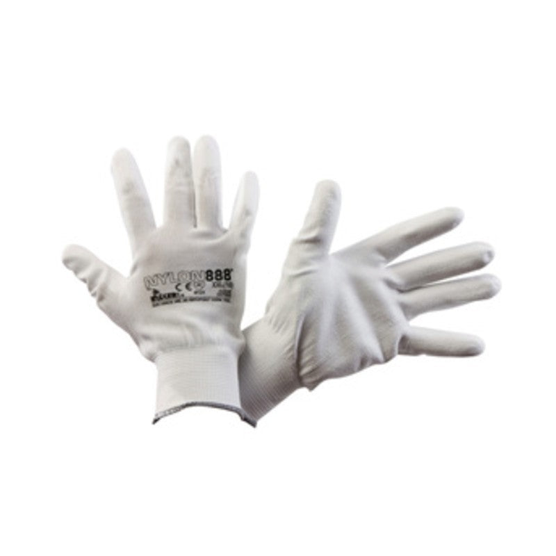 12 x GUANTI NYLON/888 PALMO POLIURETANO TG.10