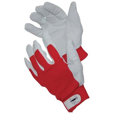 12 x GUANTO DRIVER FIORE BOVINO/TELA ELASTICA WORKIT