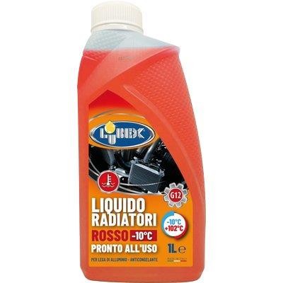 12 x LIQUIDO ANTIGELO X RADIATORE AUTO ROSSO LUBEX