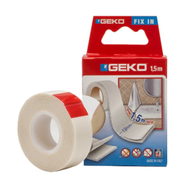 12 x NASTRO BIADESIVO GEKO 19MMX5,0M