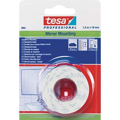 12 x NASTRO BIADESIVO SPECCHI MOUNTING 66952 TESA