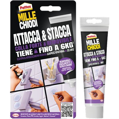 12 x PATTEX MILLECHIODI ATTACCA E STACCA