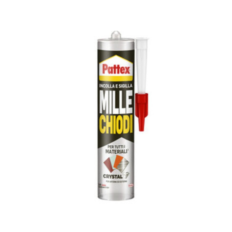 12 x PATTEX MILLECHIODI CRYSTAL 290 G CARTUCCIA