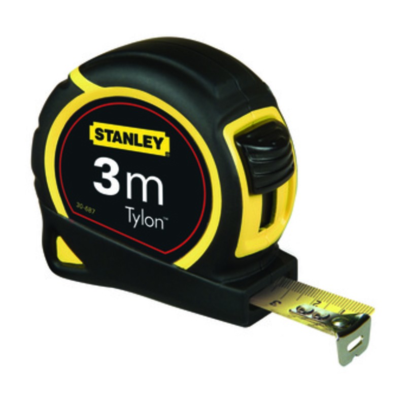 12 x STANLEY FLESSOMETRO TYLON IN ABS 3MX12,7MM 1.30.687