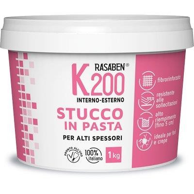 12 x STUCCO PASTA INTERNO ESTERNO K200 K2 RASABEN