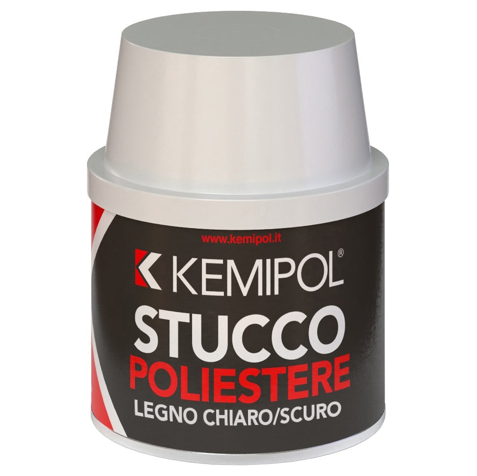 12 x STUCCO POLIESTERE P/LEGNO CHIARO SCURO 150 ML