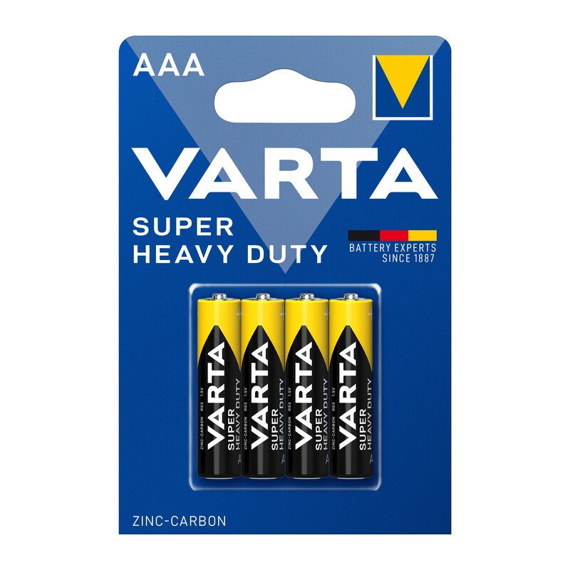 12 x VARTA BATT SUPERLIFE ZINCO MINISTILO BL 4 PZ