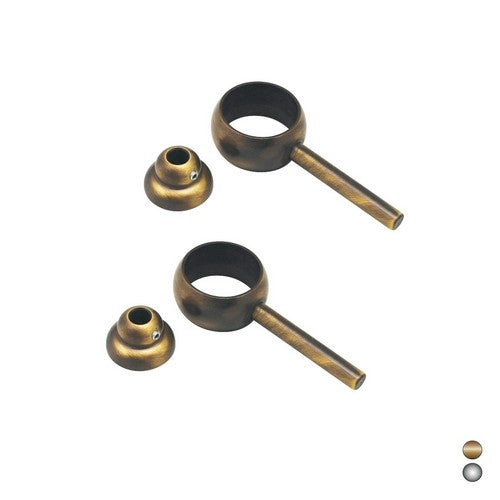 2 PZ ANELLI REGGITUBO Misura: Cromo
