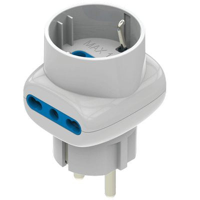 2 x ADATTATORE TRIPLO SCHUKO-16A+SCHUKO AIGOSTAR