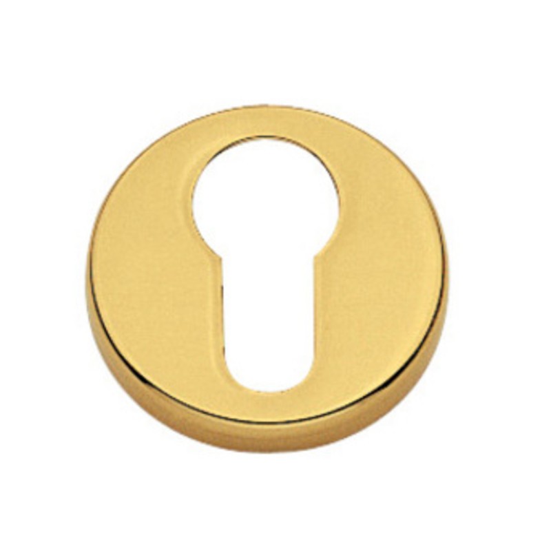 2 x BOCCHETTA TONDA OTTONE FORO YALE ORO