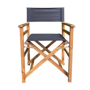 2 x C SEDIA REGISTA LEGNO PIEGHEVOLE CINEMA NERO