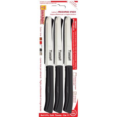 2 x COLTELLO TAVOLA SUPER DE LUCA