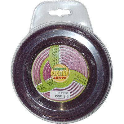 2 x FILO X DECESPUGLIATORE PLATINO SEGHETTATO ACTIVE